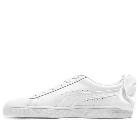 (WMNS) PUMA Basket Bow 'Triple White' 367319-01