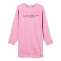 (GS) Skechers Logo Printed Crew Dress 'Pink' L121G093