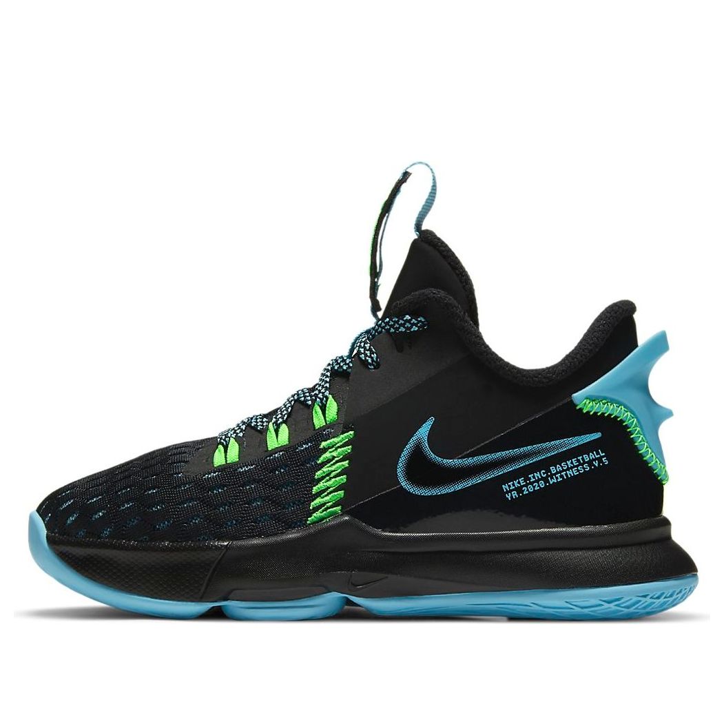 (PS) Nike LeBron Witness 5 'Black Light Blue Fury' CT4630-004