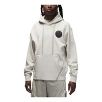 Air Jordan x Paris Saint-Germain Fleece Pullover Hoodie 'Light Bone' DZ2923-072