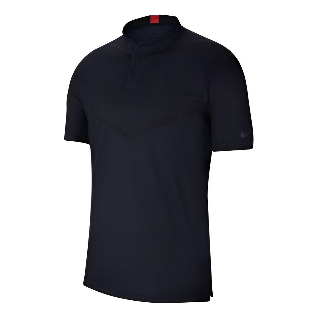Men's Nike Golf Dri-FIT Tiger Woods Solid Color Sports Short Sleeve polo Navy Blue Polo Shirt CT3798-451