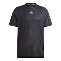 adidas Workout Pu Print T-Shirt 'Black White' HS7509