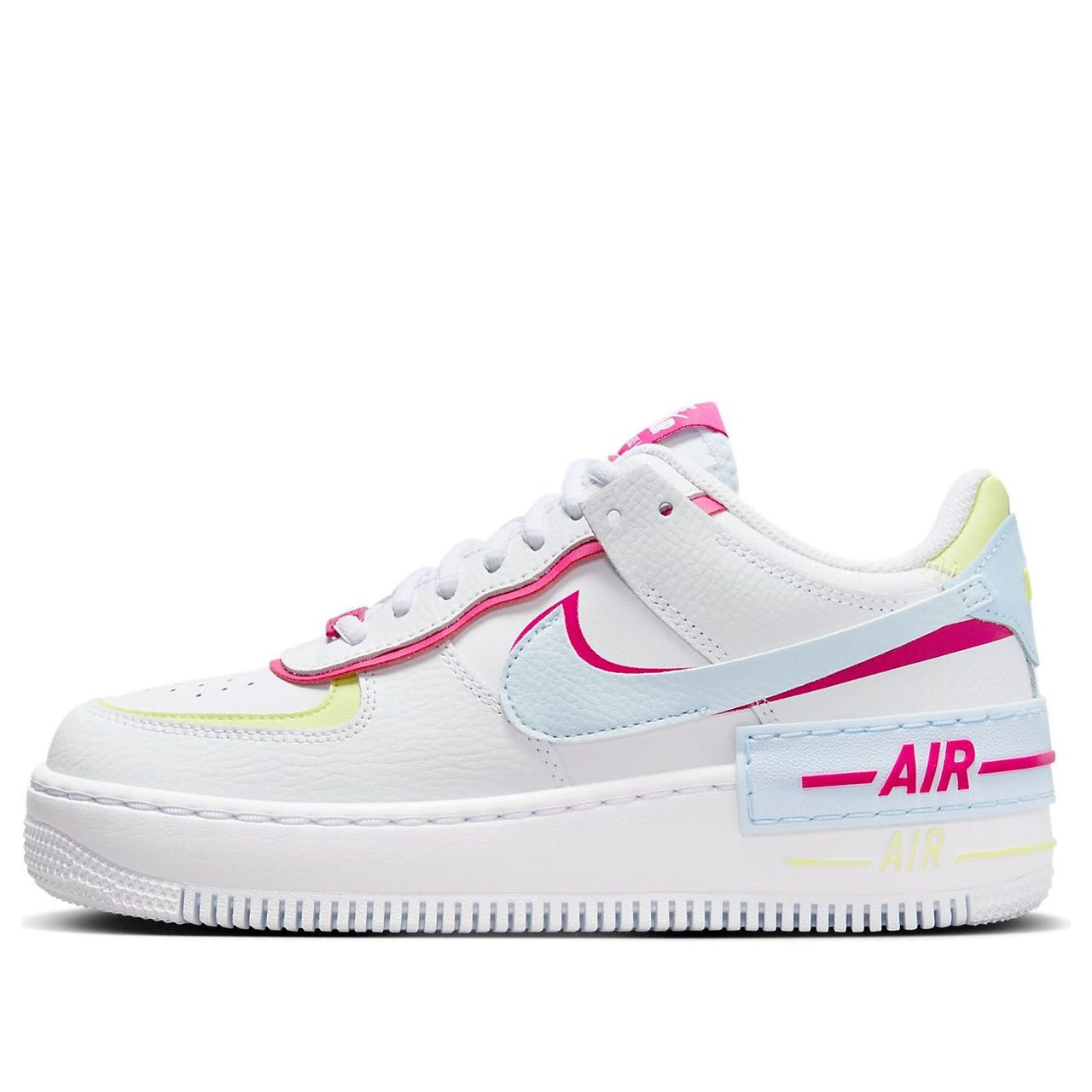 (WMNS) Nike Air Force 1 Shadow 'White Pink Yellow' FQ8885-100