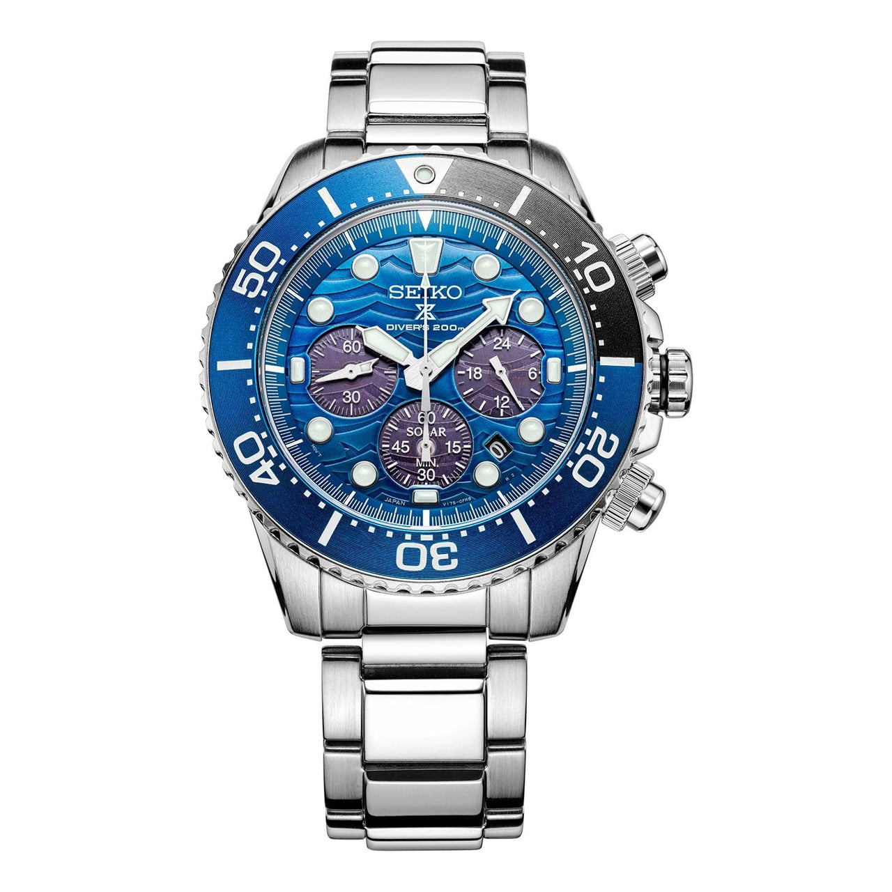 Men's SEIKO Solar Energy Sports Steel strip Watch SSC741P1