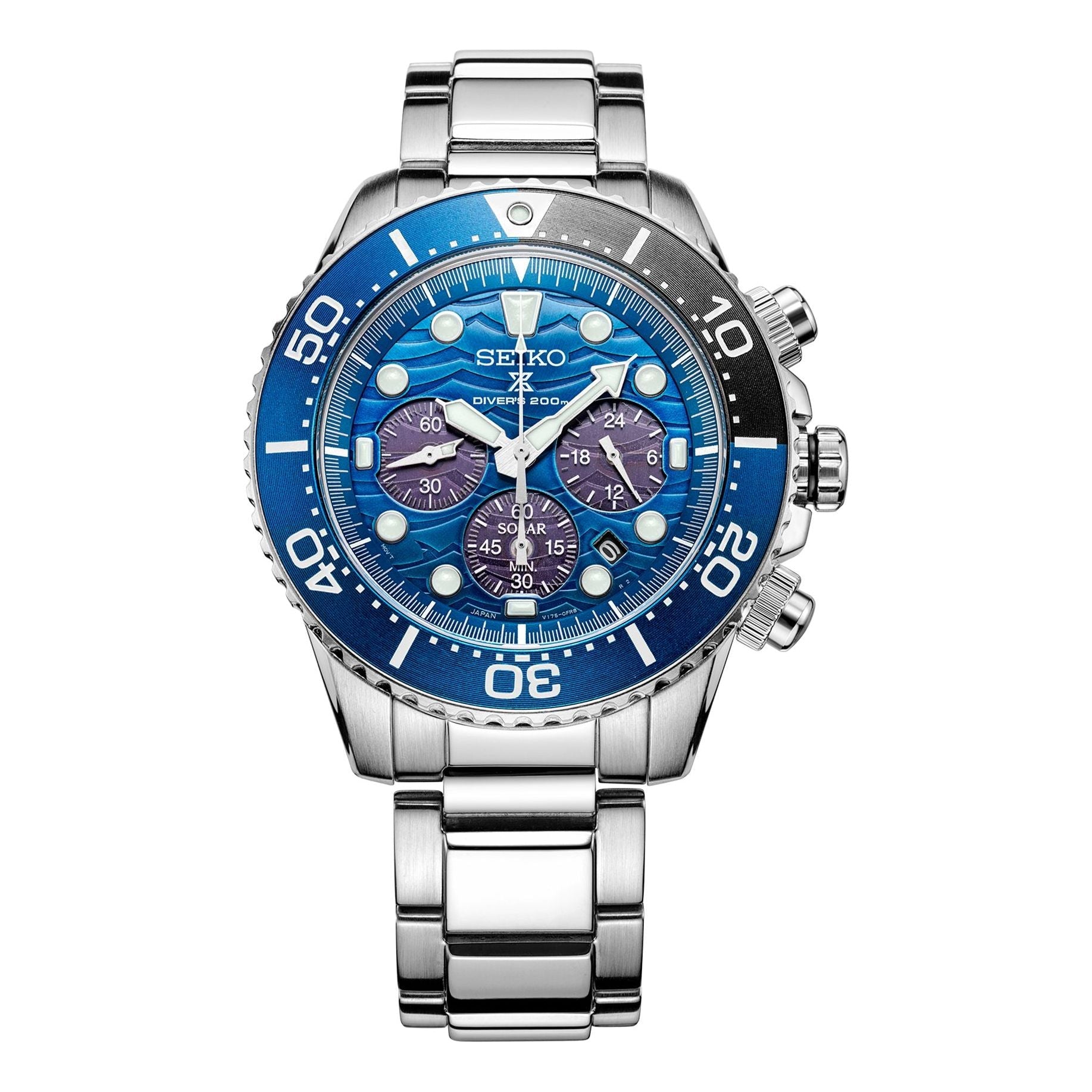 Men's SEIKO Solar Energy Sports Steel strip Watch SSC741P1