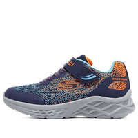(GS) Skechers Microspec 2.0 Trainers 'Navy Orange' 403920L-NVBL