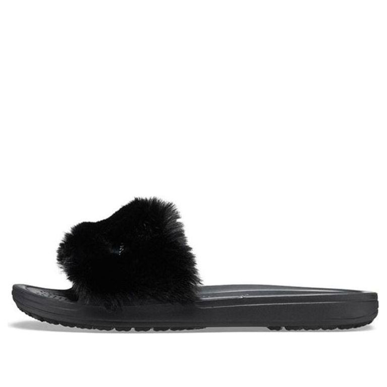 (WMNS) Crocs Sloane Luxe Slide 'Black' 205968-060