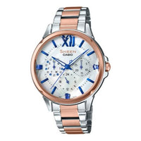 CASIO SHEENSeries es Silver/Golden White Analog SHE-3056SPG-7A