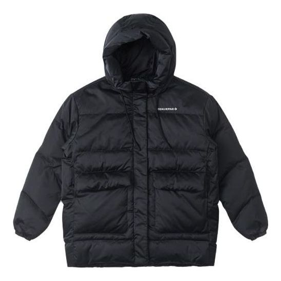(WMNS) Converse Fashion Mid Down Jacket Asia Sizing 'Black' 10025220-A02