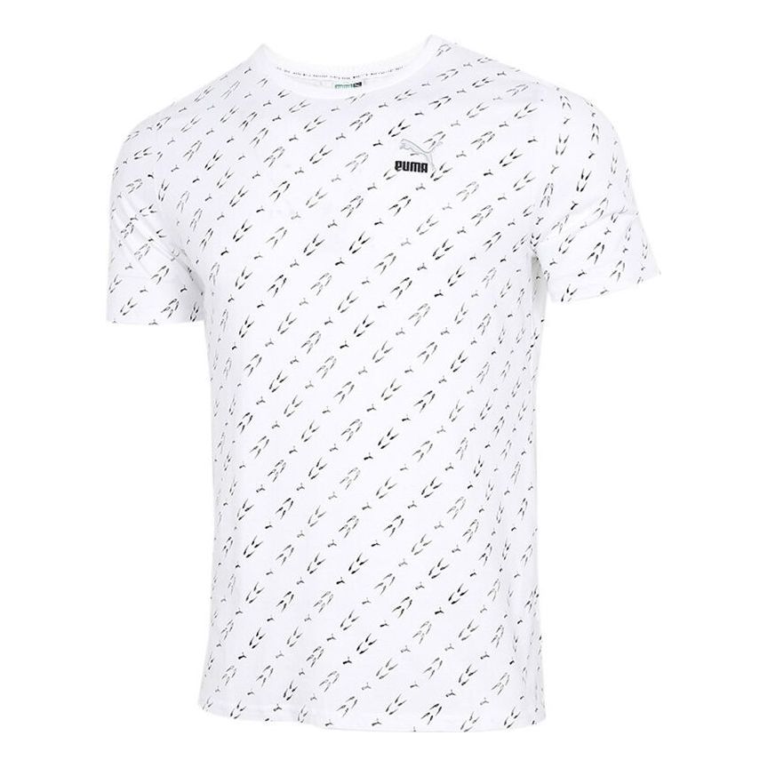 PUMA Elevated Printed T-Shirt 'White' 532663-02