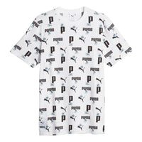 PUMA Smurfs All Out Print T-Shirt 'White' 622190-02