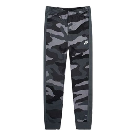 Nike Camouflage Printing jogging Long Pants Black White Camouflage  BV3628-022