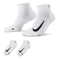 Nike Multiplier Low Golf Quarter Socks (2 Pairs) 'White' CV2617-100