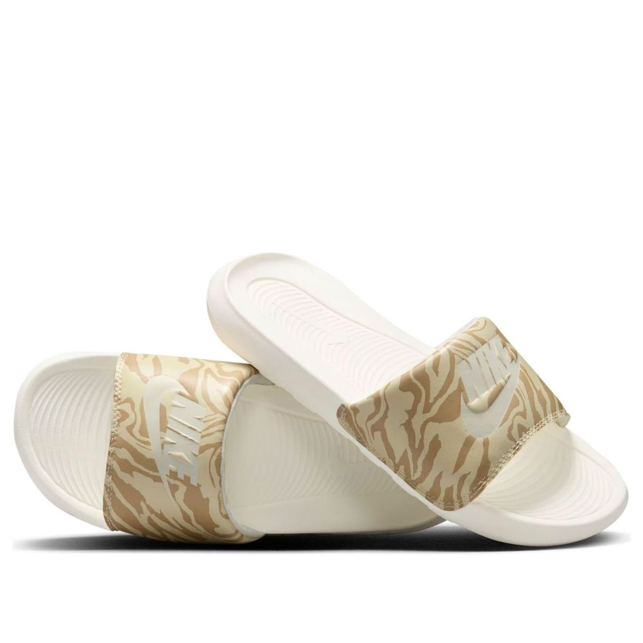 (WMNS) Nike Victori One Printed Slide 'Coconut Milk Zebra' CN9676-105