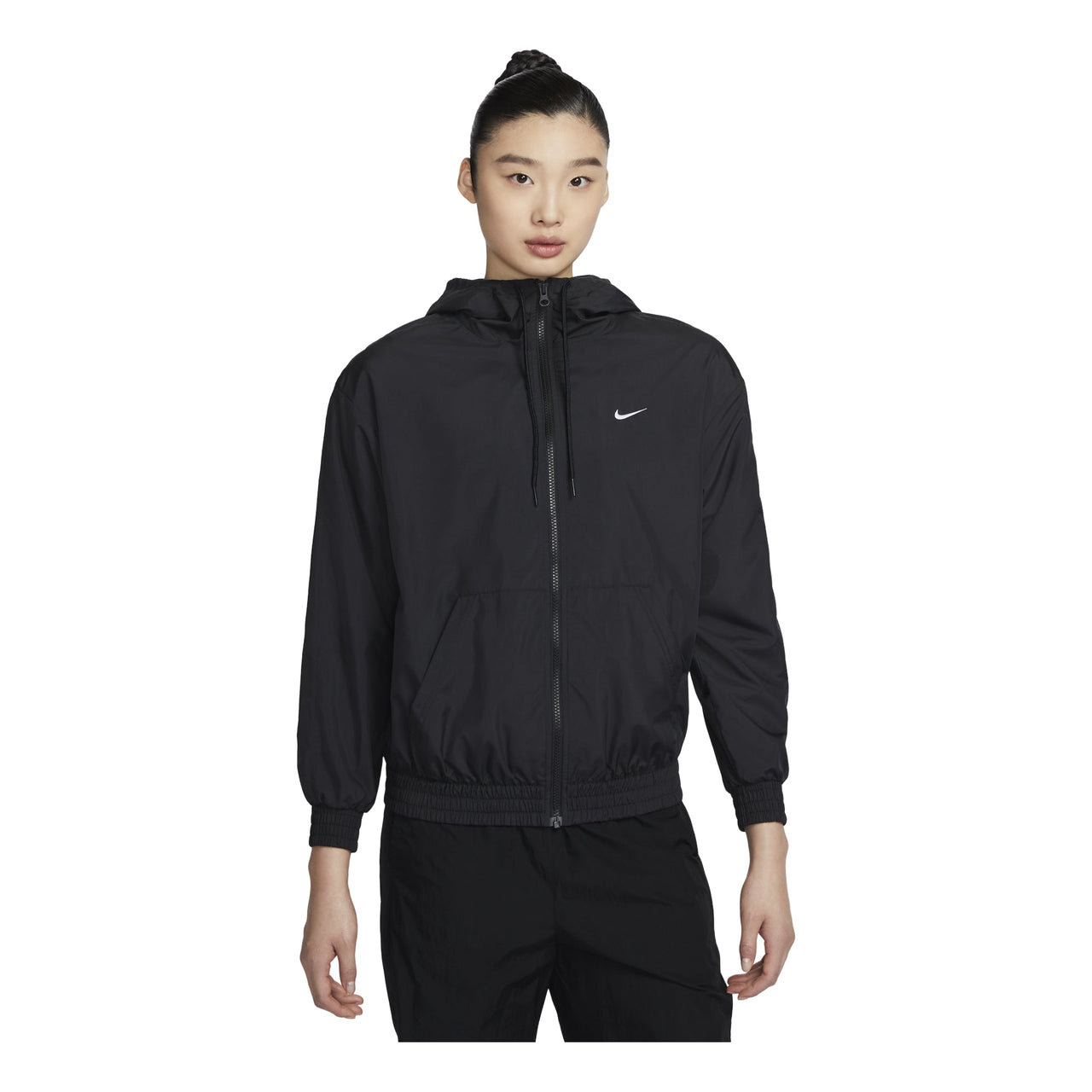 (WMNS) Nike Sportswear Classic Woven Jacket 'Black' FV6299-010