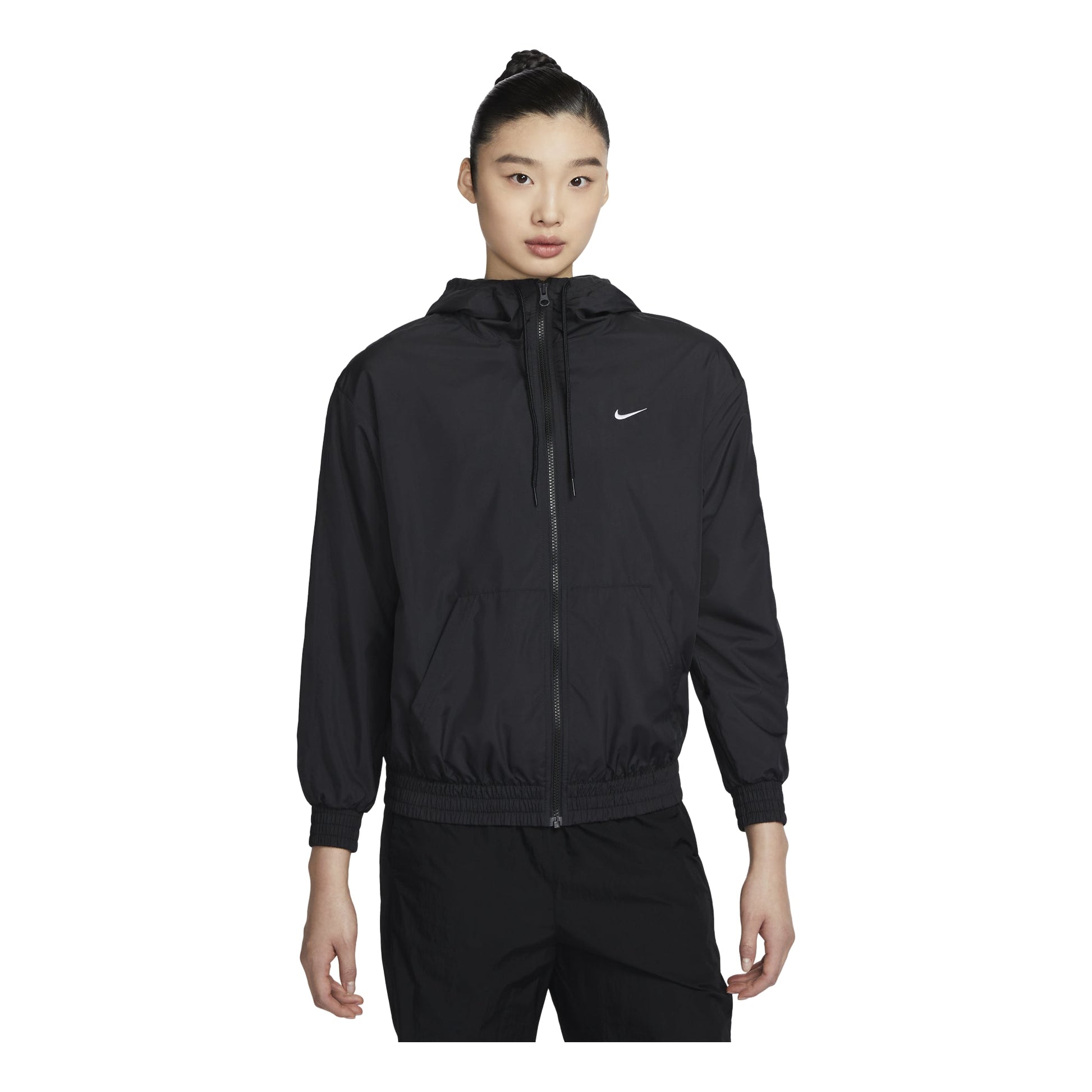 (WMNS) Nike Sportswear Classic Woven Jacket 'Black' FV6299-010