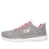 (WMNS) Skechers Graceful Low-Top Sneakers Grey 12615-GYCL