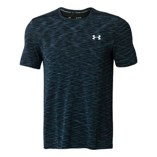 Under Armour Seamless Short Sleeve T-shirt 'College Navy' 1347751-408