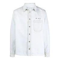 Off-White SS21 Arrow Logo Denim Jacket Version White OMYD027S21DEN0010125