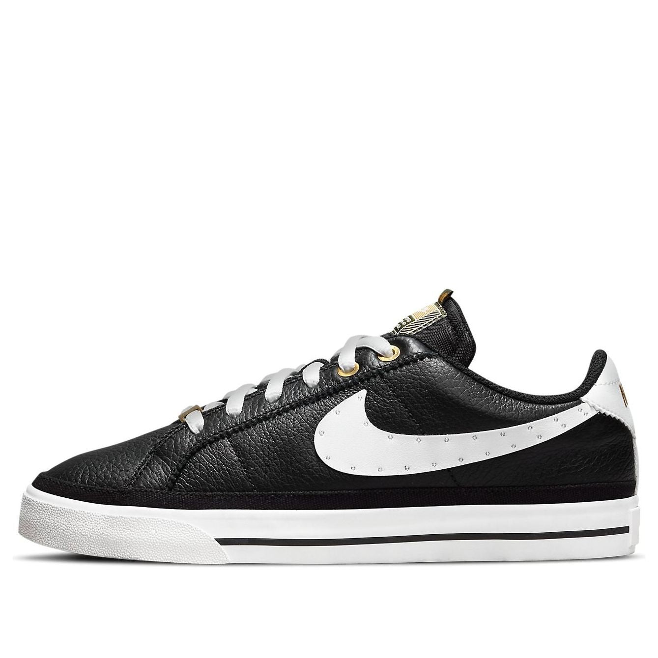 (WMNS) Nike Serena Williams Design Crew x Court Legacy 'Black Metallic Gold' DJ1454-001