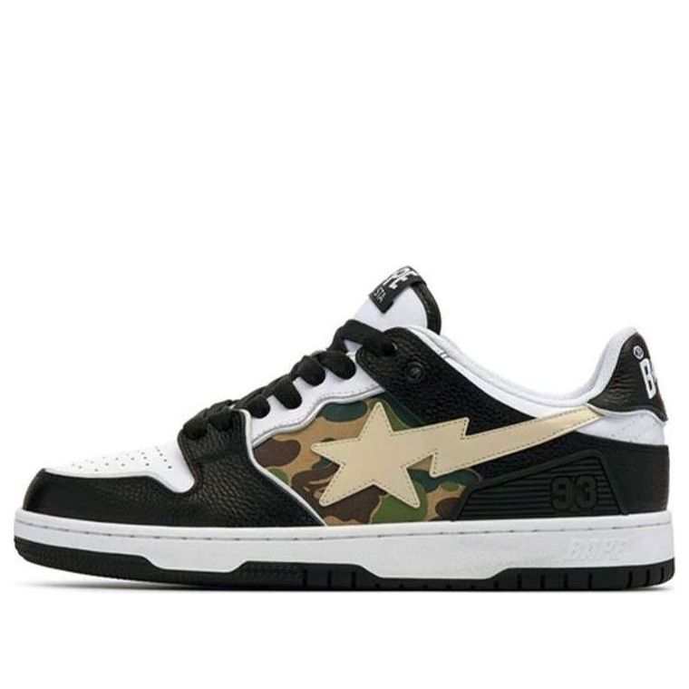 A BATHING APE Sk8 Sta 'Black Camo Beige' 1I70-291-005-BLACK