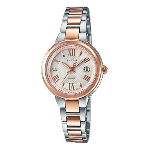 CASIO SHEEN Series Solar Powered Silver/Rose-Gold/White Rose Gold Analog SHE-4516SBZ-9AJF