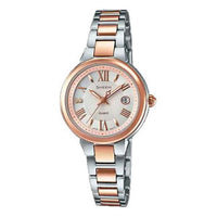 CASIO SHEEN Series Solar Powered Silver/Rose-Gold/White Rose Gold Analog SHE-4516SBZ-9AJF