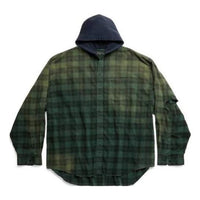Balenciaga Oversized Hooded Shirt 'Green' 746369TOM213328
