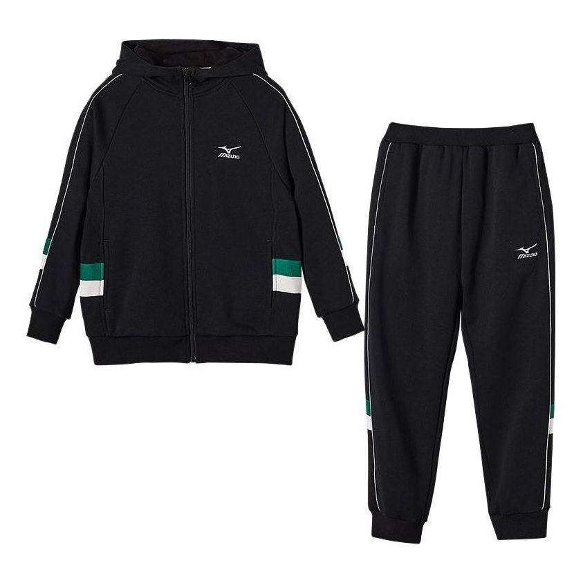 (GS) Mizuno Sportswear Jacket Suit 'Black' TZ2192
