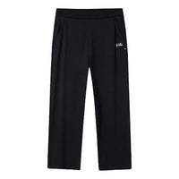 (WMNS) FILA Knitted Sport Loose Cropped Pants Black F11W938611F