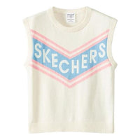 (GS) Skechers Letter Printed Vest 'White Blue Pink' P322G040