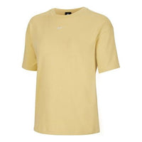 (WMNS) Nike SPORTSWEAR Athleisure Casual Sports Loose Short Sleeve Washed Yellow DD0501-777