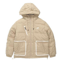 New Balance Logo Down Jacket Asia Sizing 'Beige' AMJ14324-BEI