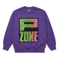 PALACE x M-Zone P-Zone Crossover Alphabet Pattern Round Neck Purple P20CW013