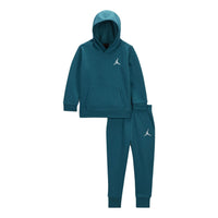 (GS) Air Jordan MJ Fleece Pullover Set 'Teal' 65C589-U9C