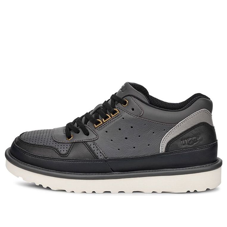 UGG Highland Casual Skateboarding Shoes Gray Black 1099701-OBLC
