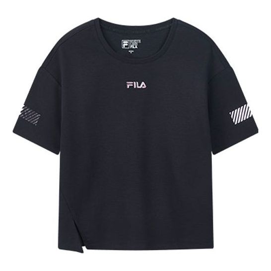 (WMNS) FILA Casual Loose Short Sleeve Blue T-Shirt F11W028101G-NV