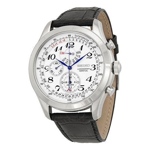 SEIKO Neo Classic Alarm Perpetual Chronograph SPC131