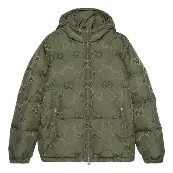Gucci Jumbo GG Canvas Down Jacket 'Green' 698710-Z8A53-3175