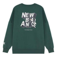 New Balance 3D Logo Sweatshirt Asia Sizing 'Dark Green' AMT14318-ESK