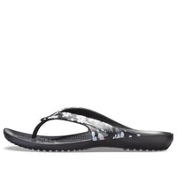 (WMNS) Crocs Kadee II Seasonal Flip Flops 'Tropical Floral Black' 205635-98F