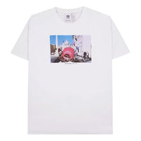 adidas originals Martin Parr Tee Printing Round Neck Short Sleeve White DU7849