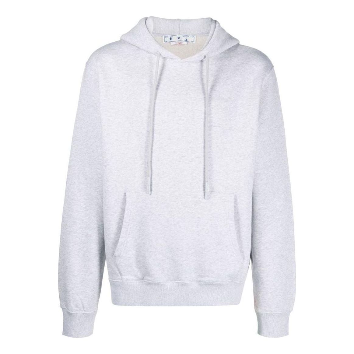 Men's Off-White FW22 Solid Color Hooded Long Sleeves Version Gray OMBB097F22FLE0030808
