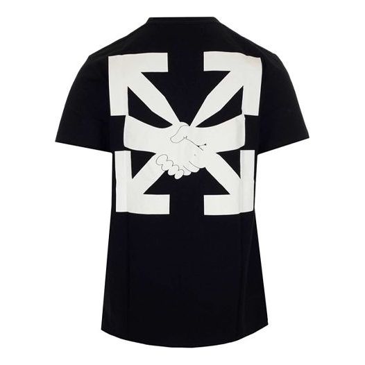 Off-White Agreement Printing Short Sleeve Black OMAA027F20FAB0131001