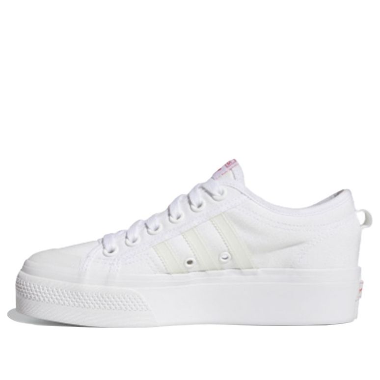 (WMNS) adidas Nizza Platform 'White Red Heart' FX9179