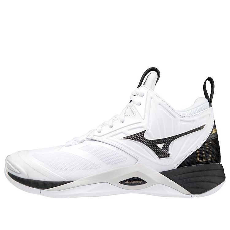 Mizuno Wave Momentum 2 Mid 'White Black Gold' V1GA211709