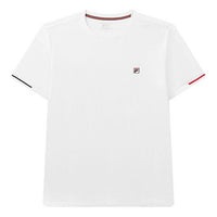 Men's FILA Small Logo Jacquard Short Sleeve White T-Shirt F11M031113F-WT
