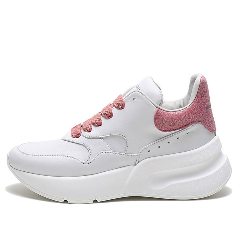 (WMNS) Alexander McQueen Sprint Runner Shoes 'White Pink' 586410WHXI59026