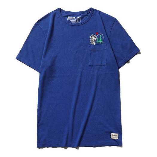 Men's Timberland SS20 Printing Short Sleeve Blue A2B3G454
