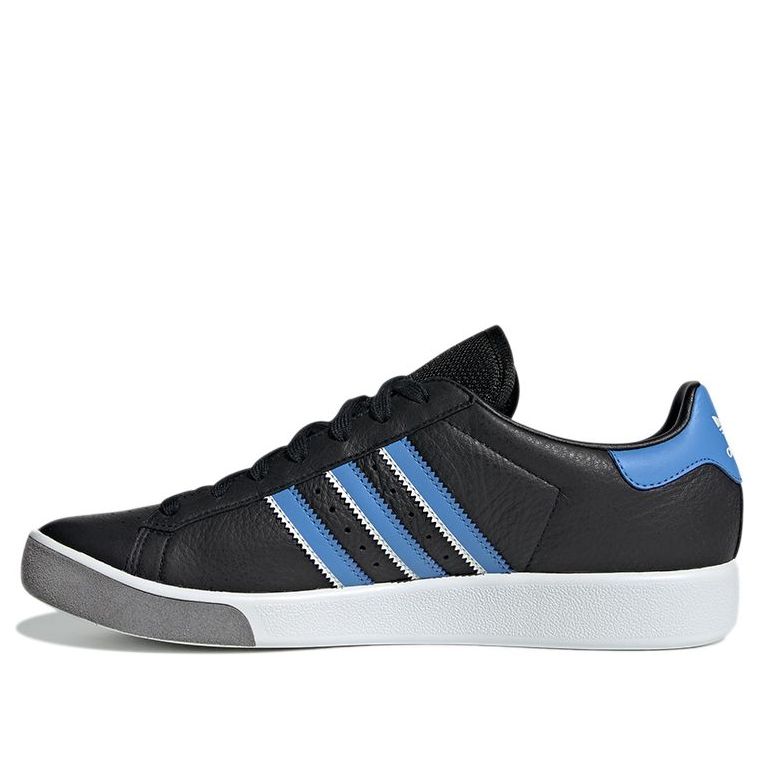 adidas originals Forest Hills Lightweight Cozy Casual Skate Shoes Black Blue Unisex 'Black Blue' EE5749